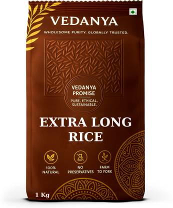 Vedanya Extra Long Biryani Rice ? Longest Grain | Non-Sticky,Aromatic Biryani Pulav Rice Basmati Rice (Long Grain)