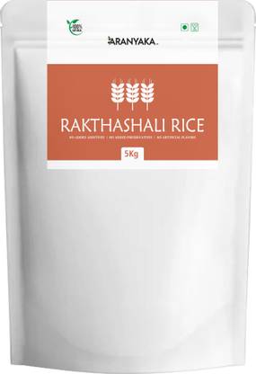 ARANYAKA Rakthashali Rice 5Kg Brown Raw Rice (Small Grain, Raw)