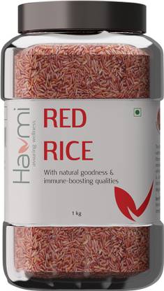 Havmi Khasi Red Rice - Unpolished, Nutritionally Superior Variety Red Matta Rice (Medium Grain)