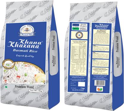 KHANA KHAZANA Premium Wand Basmati Rice | Amazing taste, flavour & aroma| Best for Pulav | Basmati Rice (Long Grain, Raw)