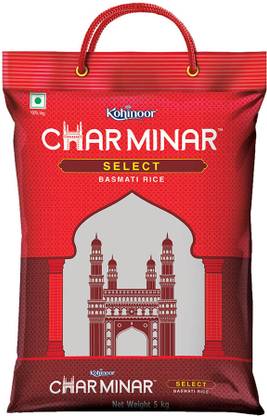 KOHINOOR Charminar Select Basmati Rice, Value Basmati Rice Basmati Rice (Full Grain, Polished)