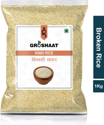Groshaat Kinki Rice (Broken Rice)- 1Kg Pack Basmati Rice (Broken Grain, Raw)