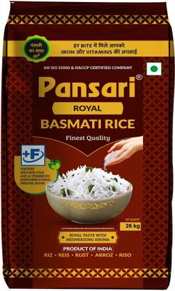 Pansari Royal Rice Premium Quality Royal Taste with Mesmerizing Aroma Basmati Rice (Long Grain)