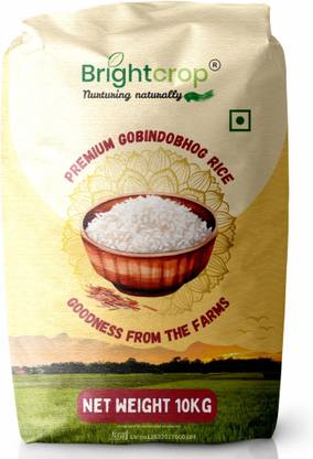 organics food market Gobindobhog Rice (10 Kg Pack) Gobindobhog Rice (Medium Grain, Polished)