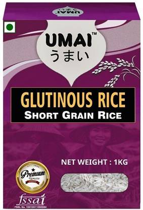 UMAI Premium Glutinous Sticky Rice, Sweet Rice | Healthy & Tasty | Fibre Rich Raw Rice (Medium Grain)