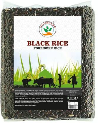Nourcery Forbidden Rice Black Black Rice (Long Grain, Raw)