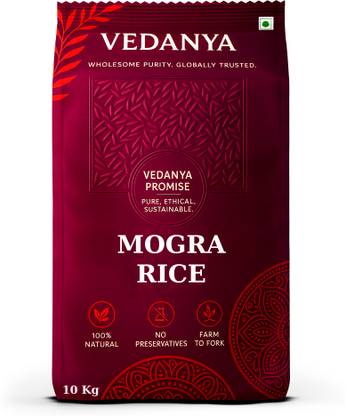 Vedanya Premium Mogra Rice – Fragrant, Soft Grain | Perfect for Pulav & Everyday Use Basmati Rice (Broken Grain)