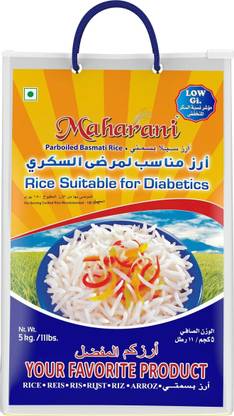 Maharani Rice Suitable for Diabetics Basmati Rice (Long Grain, Parboiled)