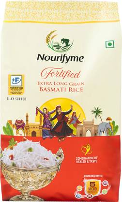 NOURIFYME Fortified Basmati Rice Aged 2+ Yrs Longest Grain Better Nutrition, Better health Basmati Rice (Long Grain)
