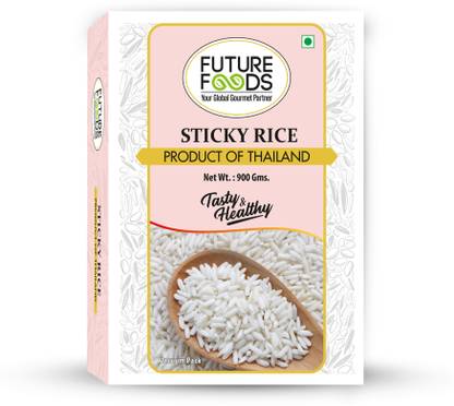 Future Foods Sticky Rice, Glutinous Rice, Mango Rice, pack of 1 - 900 grams Raw Rice (Full Grain, Raw)
