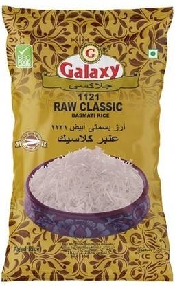 GALAXY 1121 Raw Classic 1 kg Basmati Rice (Long Grain)