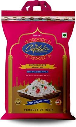 The Capital Rice Khichdi / Kheer Aged White Basmati Rice, Naturally Aromatic, 10kg Basmati Rice (Broken Grain, Raw)
