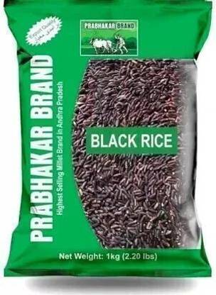 Prabhakar Brand Unpollished Black Black Rice (Full Grain, Unpolished)