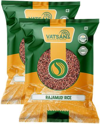 VATSAN Rajamudi Rice | Red Rice | Traditional Rice| Diabetic Friendly Red Rajamudi Rice (Medium Grain, Unpolished)