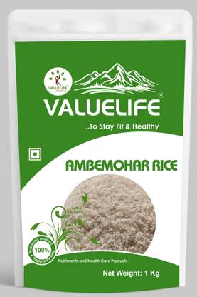 Value Life AmbeMohar Rice Aromatic & Versatile with Digestive Benefits & Low Cholesterol Ambemohar Rice (Medium Grain, Raw)