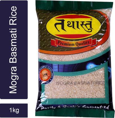 Tathastu Mogra Basmati Rice -1 kg Brown Basmati Rice (Medium Grain, Raw)