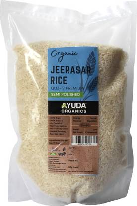 AYUDA Organic Guj-17 Semi- I Healthy and Wholesome I for Everyday Cooking Jeerasar Rice (Polished)