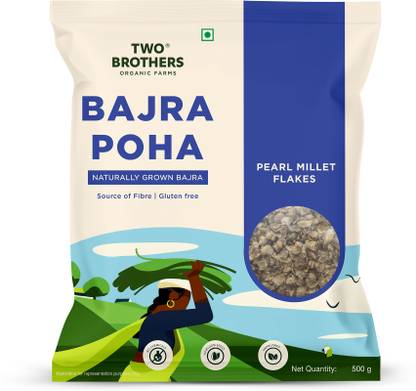 Two Brothers Organic Farms Bajra Poha , Gluten Free Brown Poha
