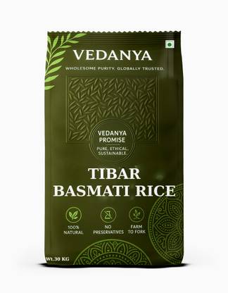 Vedanya Tibar Basmati Rice– Long Grain with Delightful Aroma |Great for Pulao & Biryani| Basmati Rice (Long Grain)