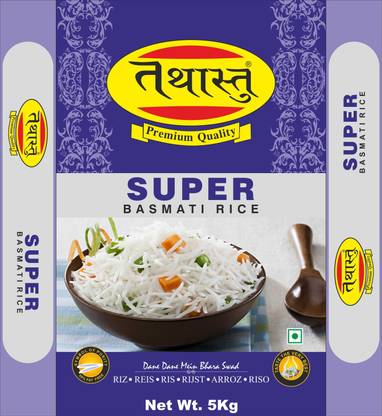 Tathastu SUPER BASMATI RICE Basmati Rice (Long Grain, Steam)