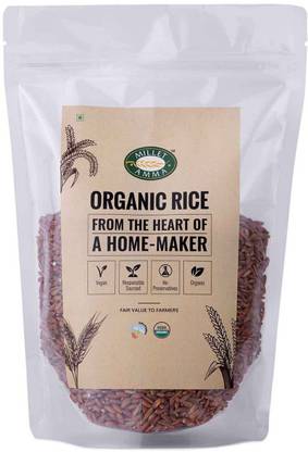 MILLET AMMA organic Red Rice unpolished, Full Grain, rice Red Wild Rice (Full Grain, Unpolished)