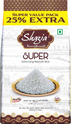 Shazia Super Extra Long Basmati Rice (Long Grain, Steam)