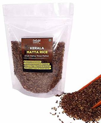 Delight Foods Premium Palakkadan Rose Matta | Kerala Matta | Vadi Matta Red Matta Rice (Medium Grain, Parboiled)