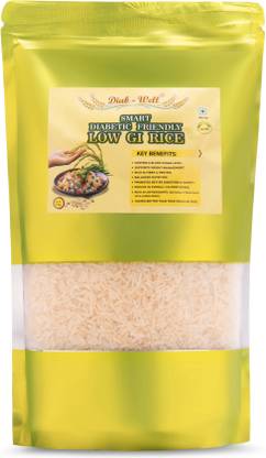 Diab-Well SMART DIABETIC FRIENDLY LOW GI RICE 1 Kg Pack, PREMIUM Minikit Rice Minikit Rice (Medium Grain, Polished)
