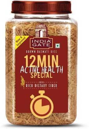 INDIA GATE GATE 12 Min Active Health Special Brown Basmati Rice (Full Grain, Polished)
