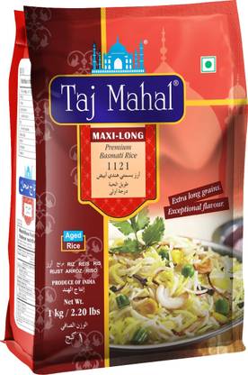 Taj Mahal Maxi-Long Red  1121 Basmati Rice Basmati Rice (Long Grain, Steam)