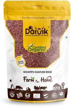 DAIVIK ORGANIC Sivappu Kavuni Rice-Red Rice, 500 g Red Boiled Rice (Full Grain, Raw)