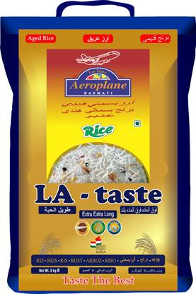 AEROPLANE Premium La Taste Basmati Rice (Full Grain, Raw)