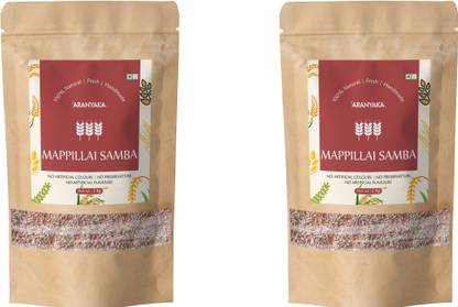 ARANYAKA Traditional Mappillai Samba 4 Kg Red Rice-Diabetic Friendly-Gluten Free Red Mapillai Samba Rice (Medium Grain, Parboiled)