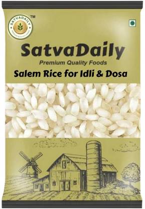 SatvaDaily Idli and Dosa Rice 2kg /Salem Rice for Idli and Dosa Idli Rice (Full Grain)