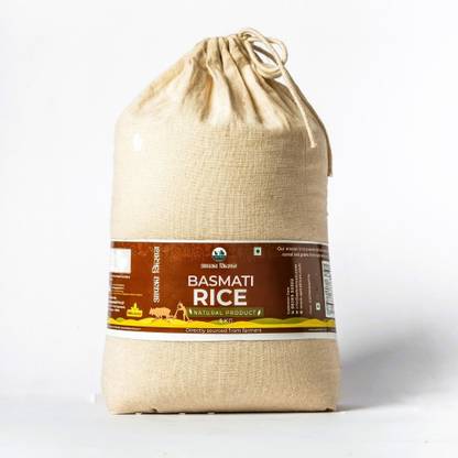 Apka kisan Basmati Rice 5 KG, Directly Sourced From Farmers Basmati Rice (Full Grain, Unpolished)