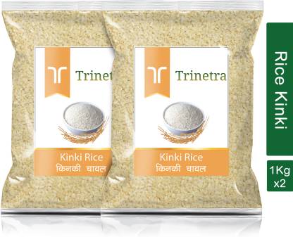 Trinetra Kinki Rice (Broken Rice)- 1Kg Each (Pack of 2) 2000g Basmati Rice (Broken Grain)