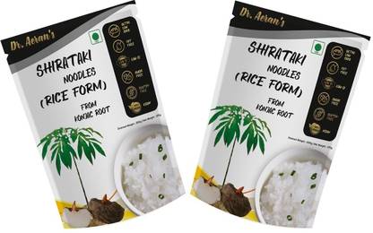 Dr. Aeran's Shirataki rice (Pack of 2) | Diabetes Friendly | Sugar Free | 100% Vegan Rice (Long Grain, Polished)