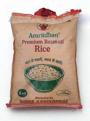 Amritdhan Premium Basmati Long Grain Rice Basmati Rice (Long Grain, Steam)