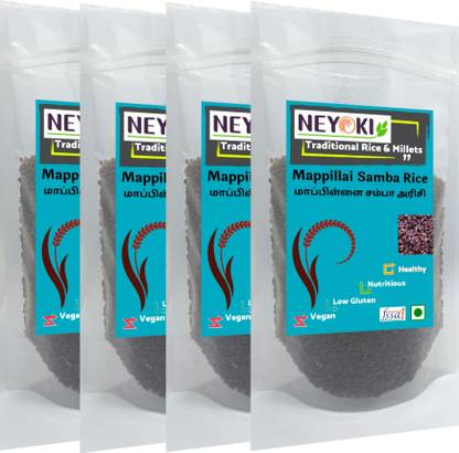 NEYOKI Mappilai Samba Rice 2kg Red Mapillai Samba Rice (Full Grain, Unpolished)