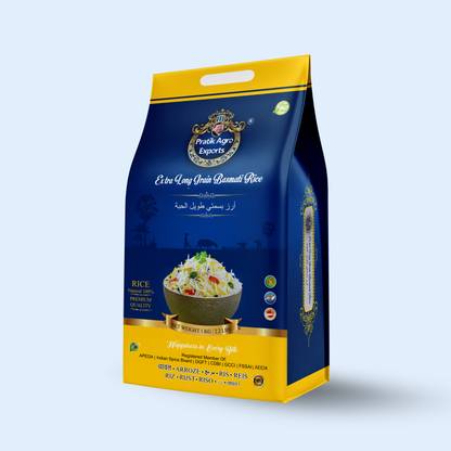 pratik agro exports PRATIK BRAND 1121 STEAM BASMATI RICE (Long Grain, ) (1 kg) Basmati Rice (Long Grain, Steam)