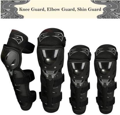 Allowing Flexible Breathable Elbow & Knee Guard Elbow Guard, Knee Guard Free Black