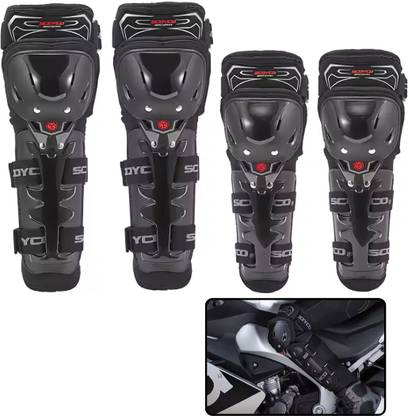 AutoPowerz Knee & Elbow Protective Guard Knee Guard, Elbow Guard Free Black