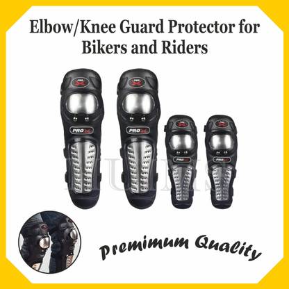 Allowing 4Pcs/Set Motorcycle Kneepad Stainless Steel Moto Elbow Knee Pads Protective Elbow Guard, Knee Guard Free Black