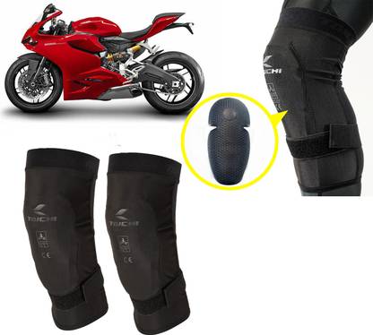 AUTO PEARL Protective Knee Sleeve 2nd Skin Black Arti-Lage Foam Pads for 899 Panigale Elbow Guard, Knee Guard, Shin Guard Free Black