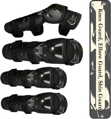 SHOWRIDE Flexible Breathable Elbow & Knee Guard Elbow Guard, Knee Guard Free Black
