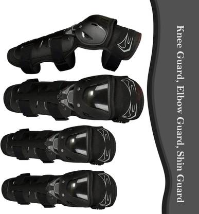 SHOWRIDE Flexible Breathable Elbow & Knee Guard Elbow Guard, Knee Guard Free Black