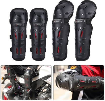 acube mart Elbow Guard, Knee Guard Free Red