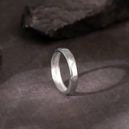 GIVA 925 Silver Resilient Ring For Him Sterling Silver Zircon Rhodium Plated Ring