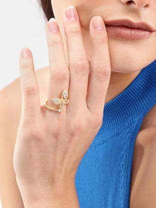 Dressberry Alloy Gold Plated Ring