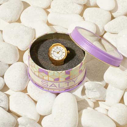 Salty Ring Watch for Women I 6 Months Warranty | Adjustable Band | Unique Design Copper Ring